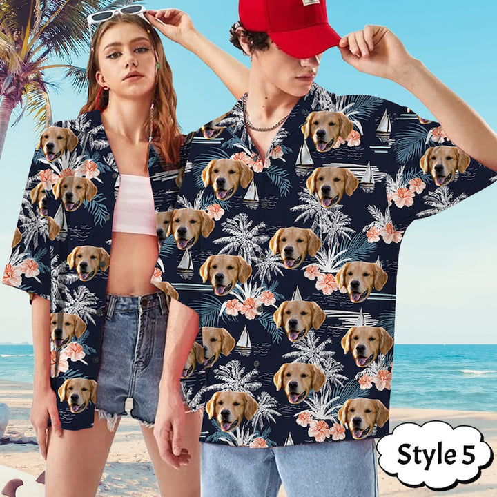 Personalized Pet Beach Shirt for Man Women  Dog Hawaiian Shirt