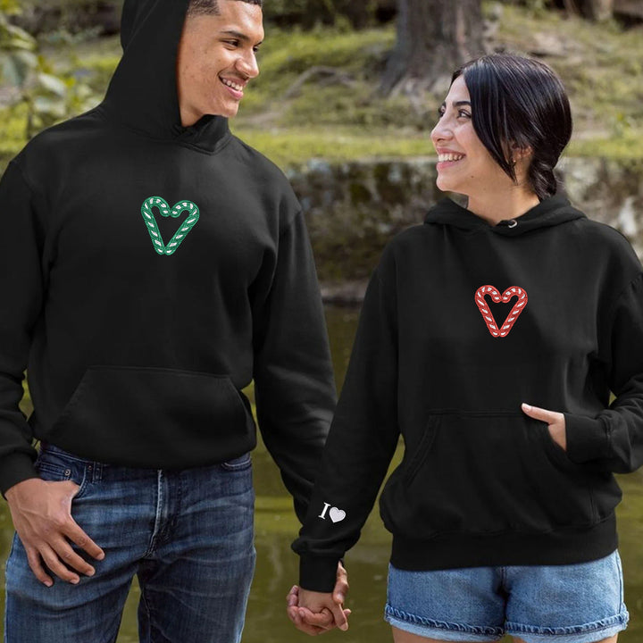Custom Christmas candy stick hoodie