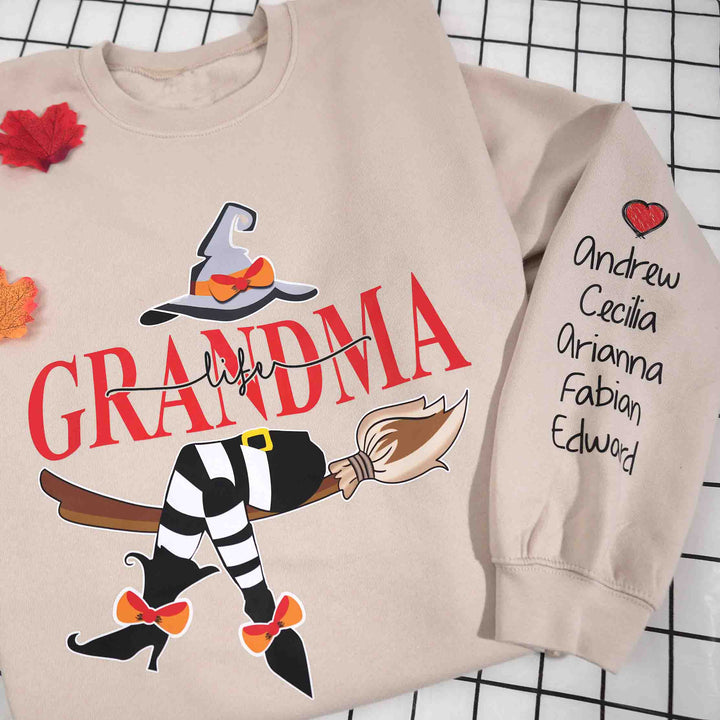 Custom Halloween Grandma Witch Sweatshirt