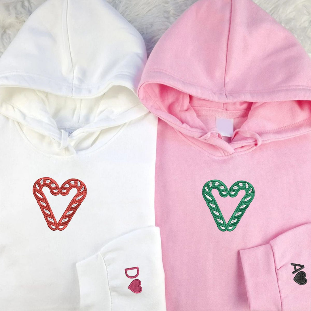 Custom Christmas candy stick hoodie