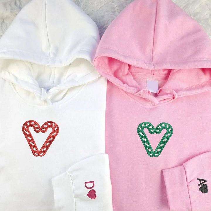 Custom Christmas candy stick hoodie