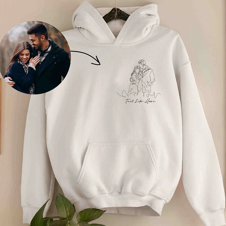 Custom Embroidered Sweatshirts, Hoodies & T-Shirts - Best Gifts For Couple Lover