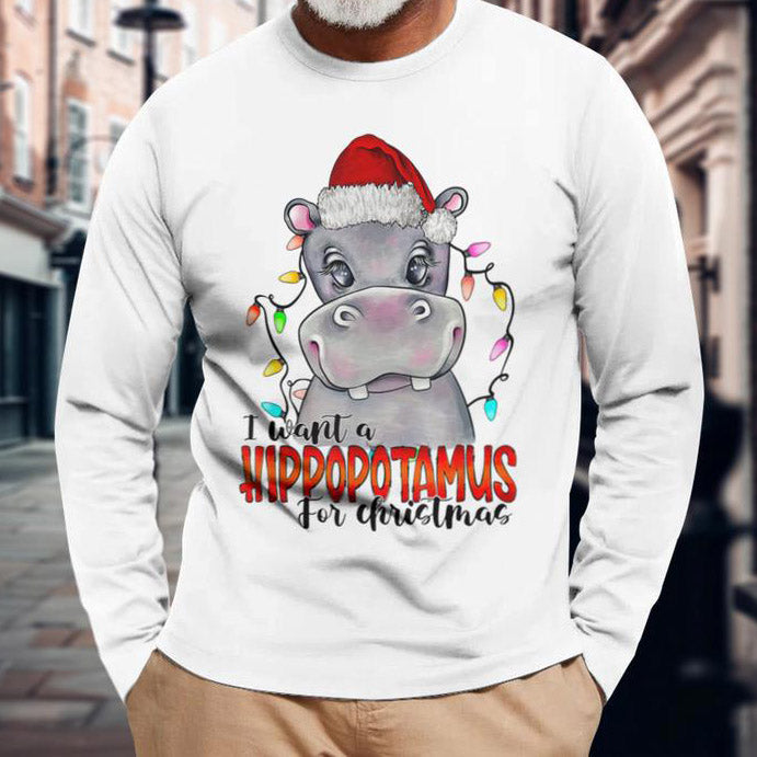 I Want A Hippopotamus For Christmas Hippo Xmas Season sweatshirt