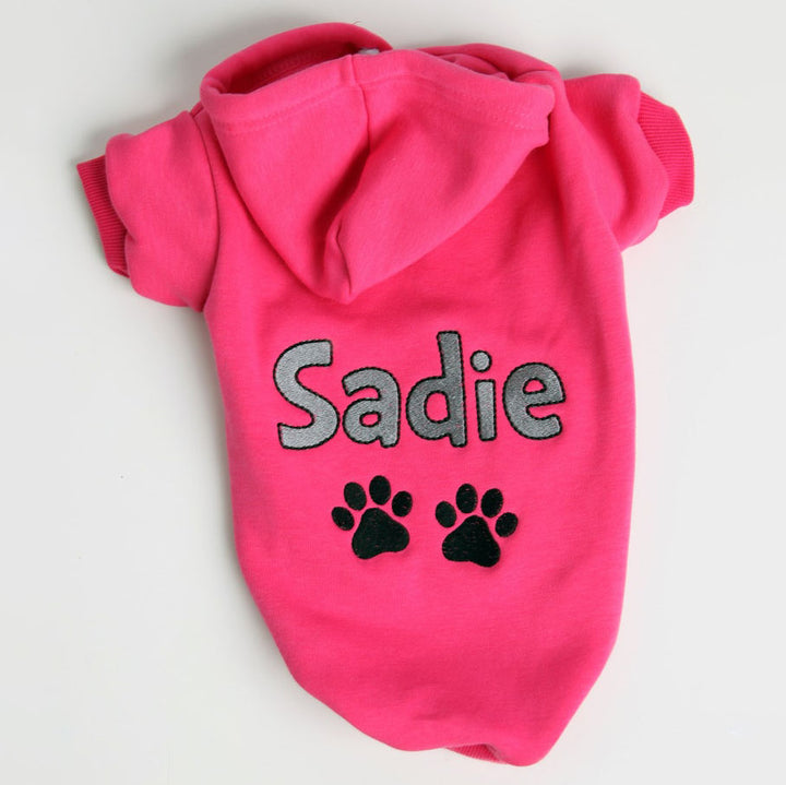 Personalized Dog Hoodie - Embroidered Name Pet Hoodie