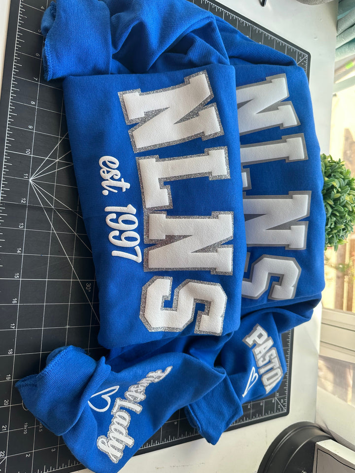 Custom puff craft hoodie