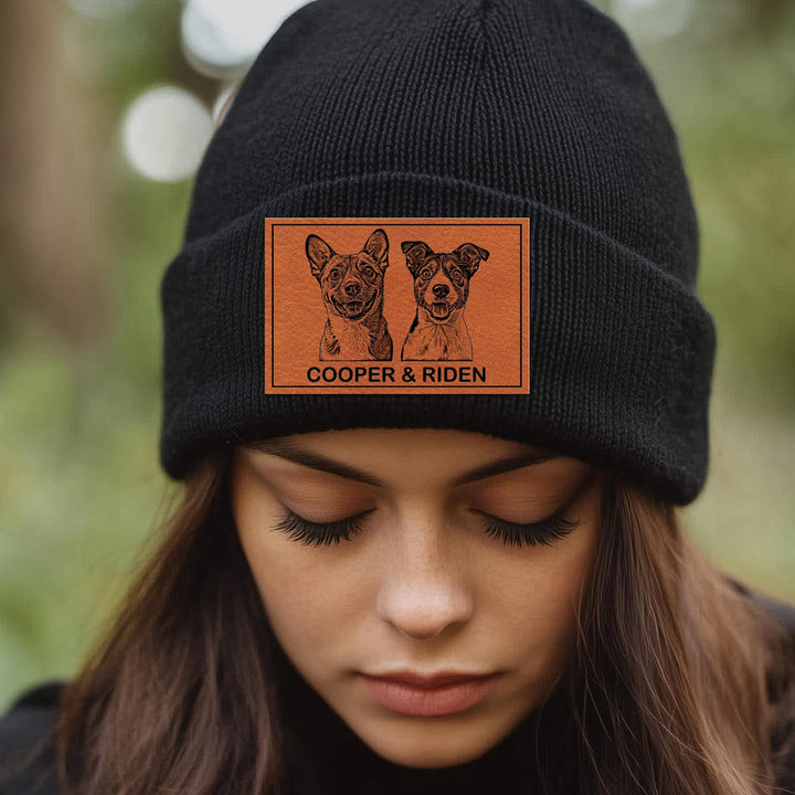 Personalisierte Hundefoto-Beanie-Geschenke für Hundemama, personalisierte Weihnachtsgeschenke für Tierliebhaber, Geschenk für Hundeliebhaber