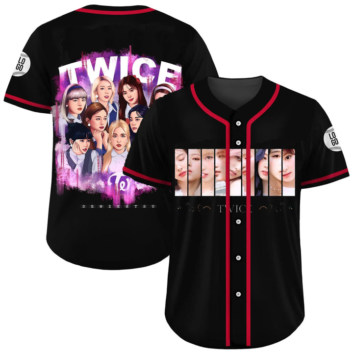 Personalized K-POP Twice Photo Baseball Jersey