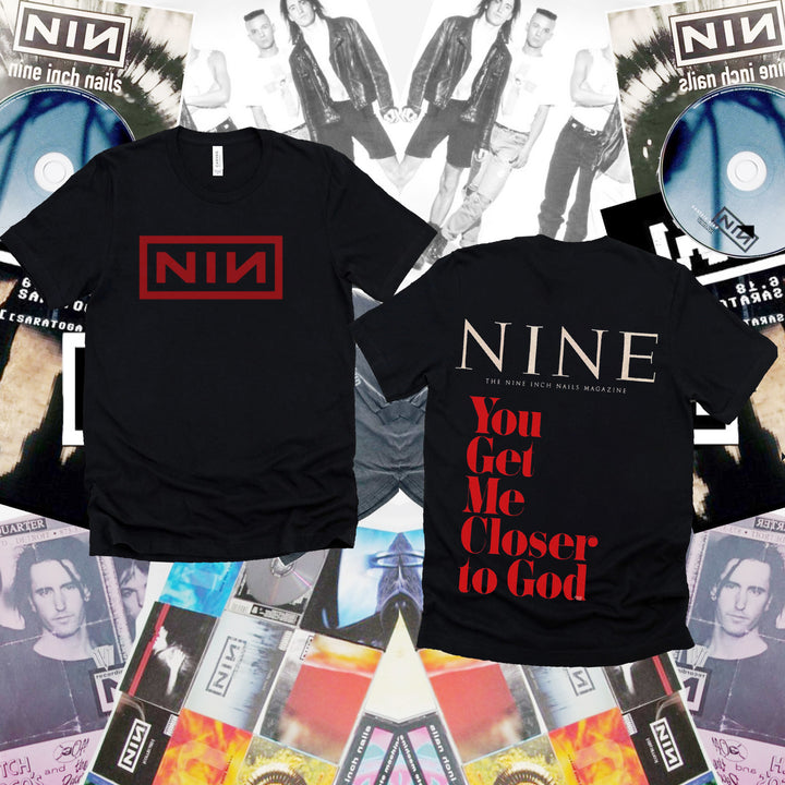 Personalized The Nine Inch Nails Magazine You Get Me Closer To God T-Shirt