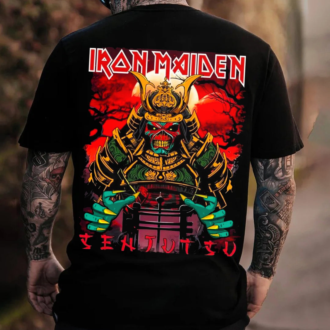 Personalized Iron Maiden Senjutsu Print T-shirt
