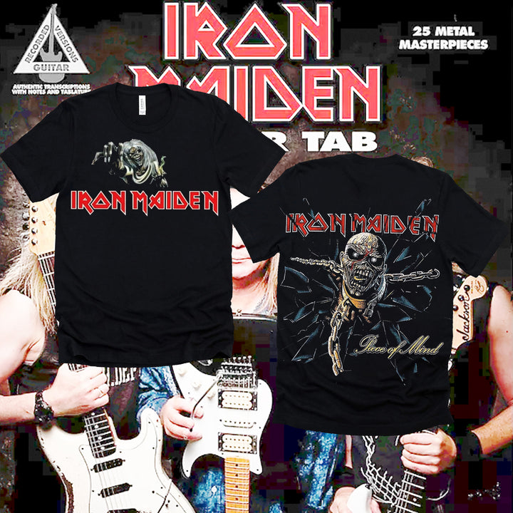 Personalized Iron Maiden Piece Of Mind Skull Print T-Shirt