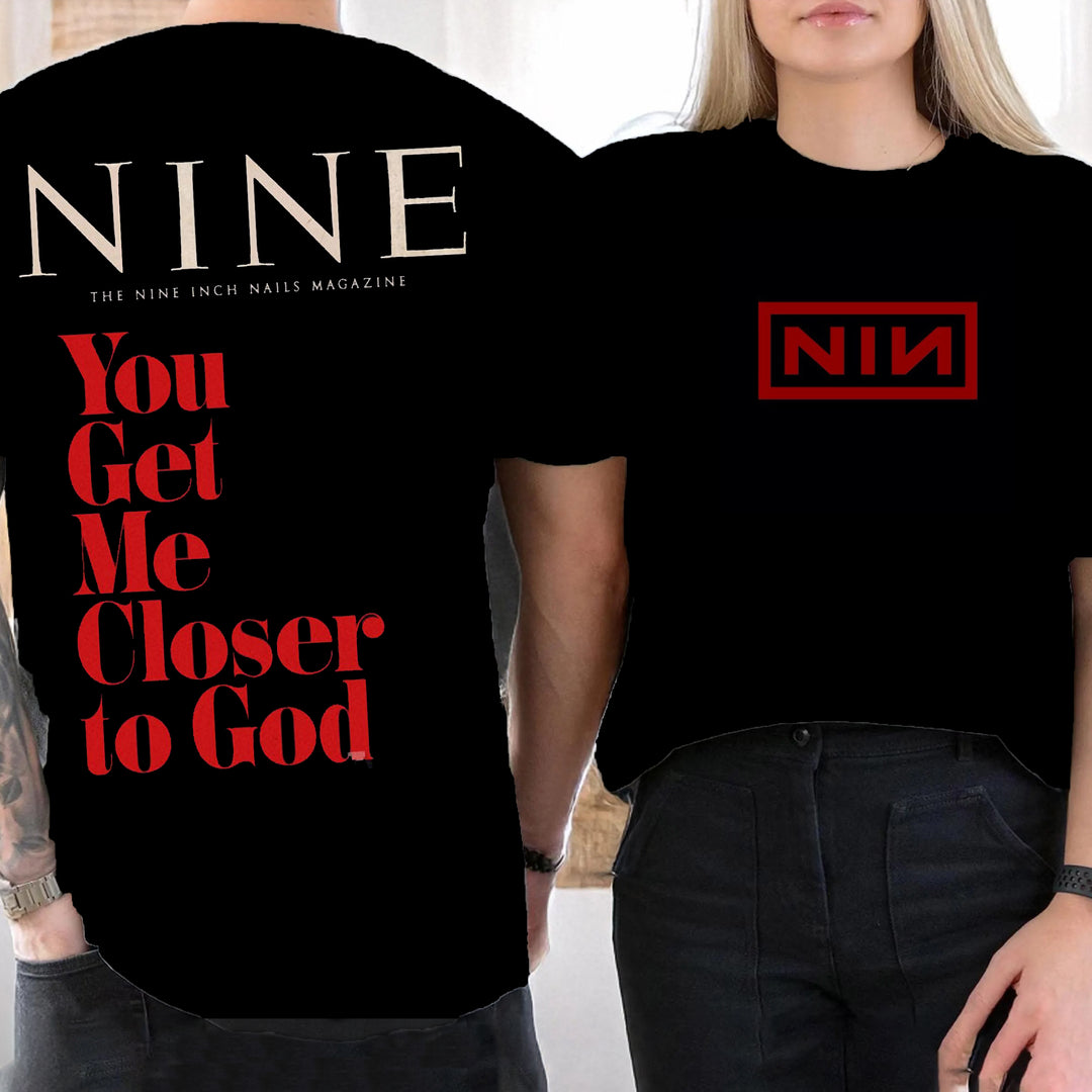 Personalized The Nine Inch Nails Magazine You Get Me Closer To God T-Shirt