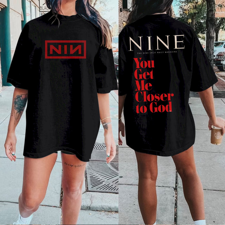 Personalized The Nine Inch Nails Magazine You Get Me Closer To God T-Shirt