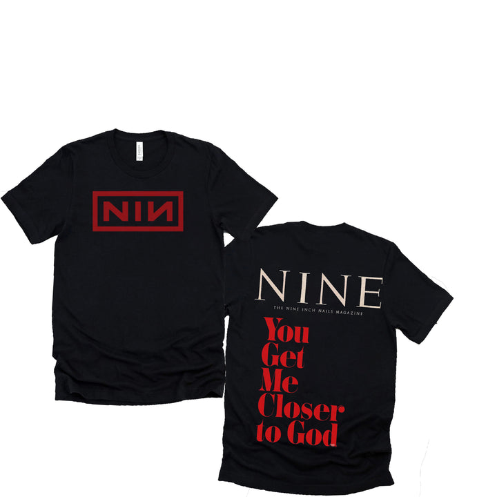 Personalized The Nine Inch Nails Magazine You Get Me Closer To God T-Shirt