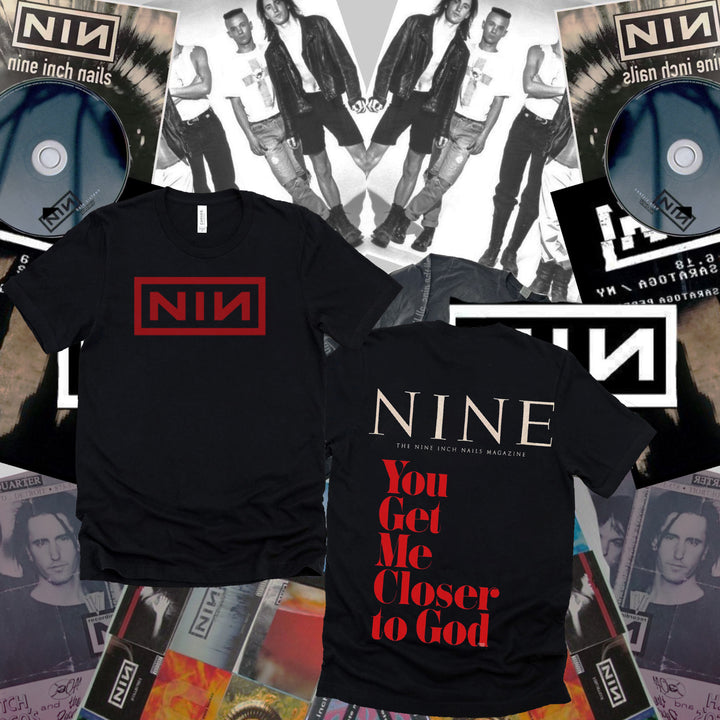Personalized The Nine Inch Nails Magazine You Get Me Closer To God T-Shirt