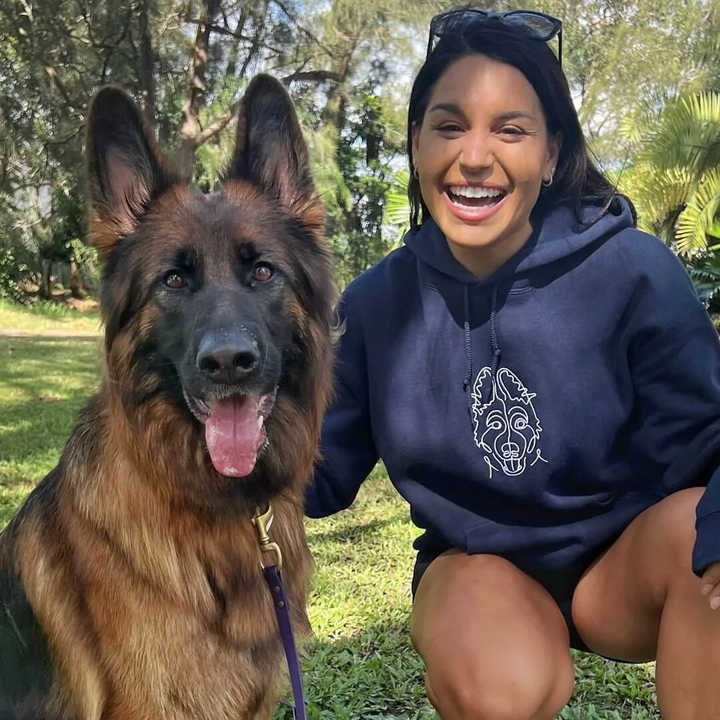 Custom pet embroidered sweatshirt, embroidered sweatshirt pet face and name