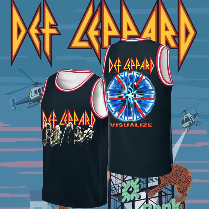 Def Leppard band basketball  Jersey