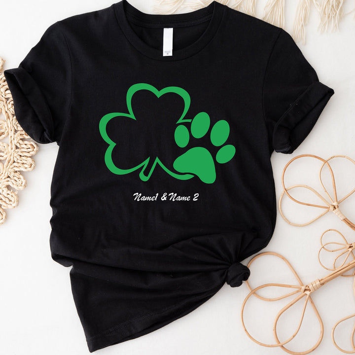 Paw Print, Clover Shirt, St Patricks Day