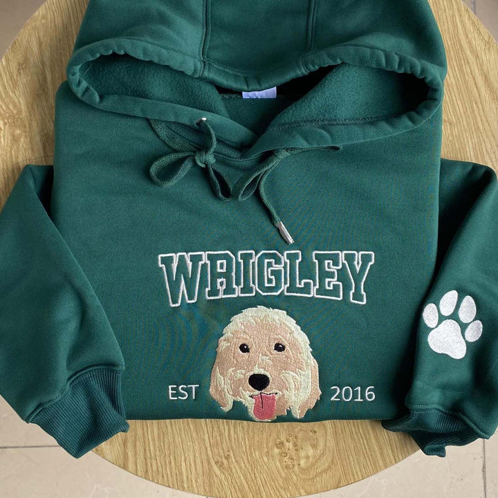 Custom cat hoodie embroidered cat name, cat lover gift