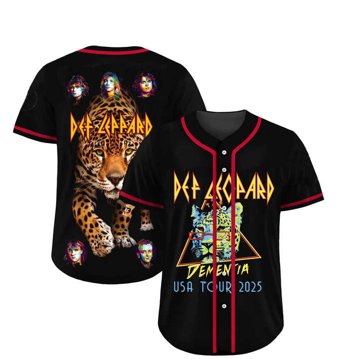 Custom Deaf Leppard Dementia Usa Tour 2025 Jersey