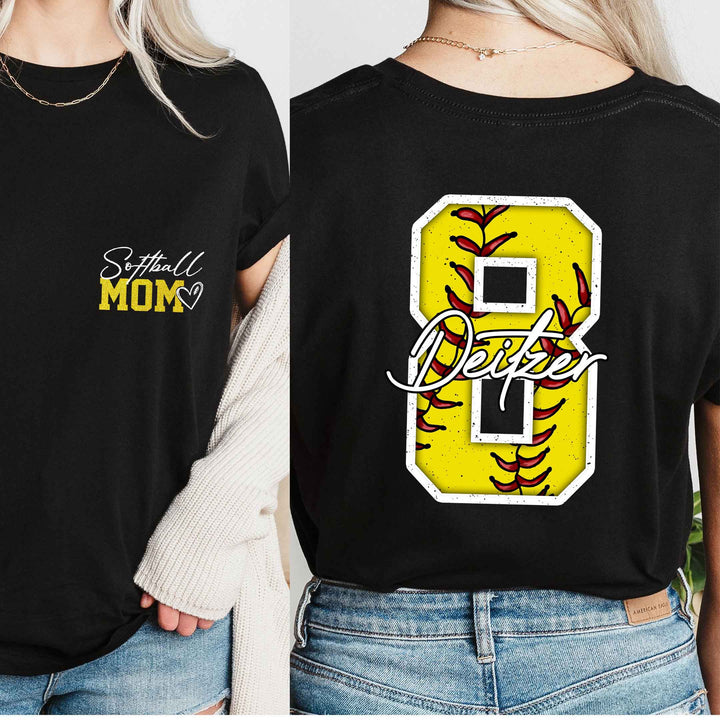Personalized Softball Mom Sweatshirt