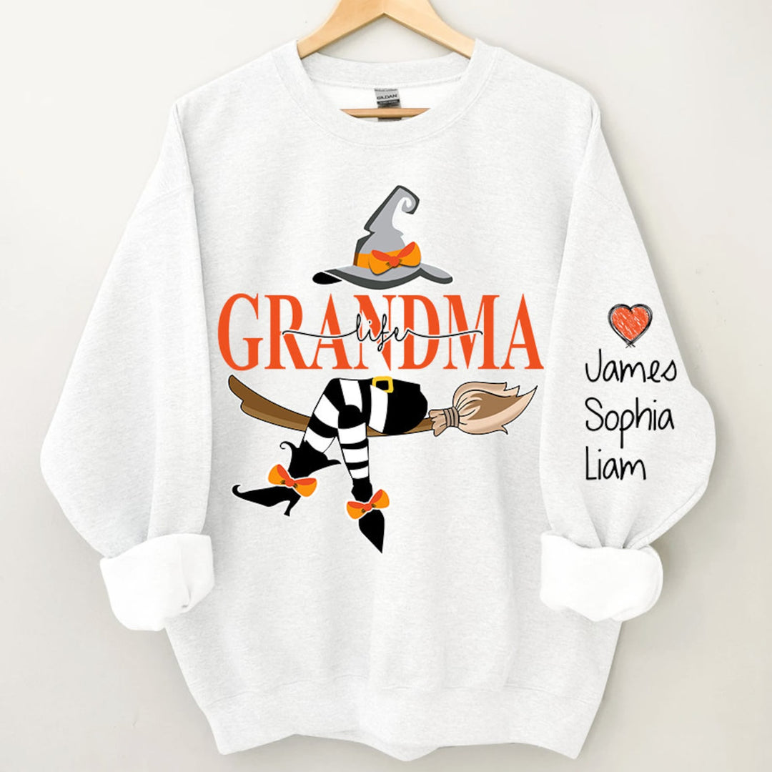 Custom Halloween Grandma Witch Sweatshirt