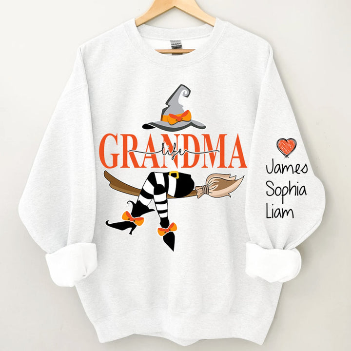 Custom Halloween Grandma Witch Sweatshirt