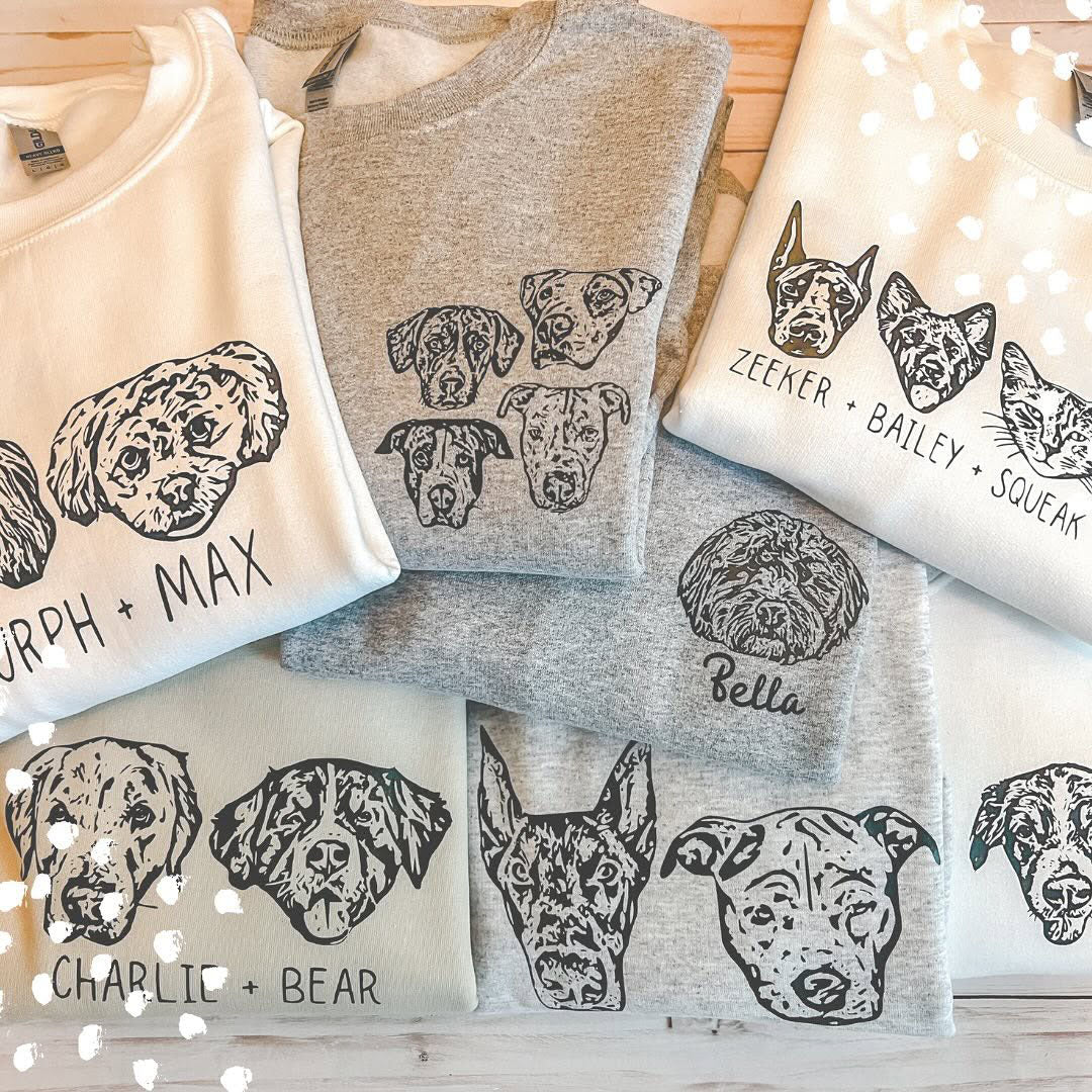 Custom Cat Portrait Sweatshirt