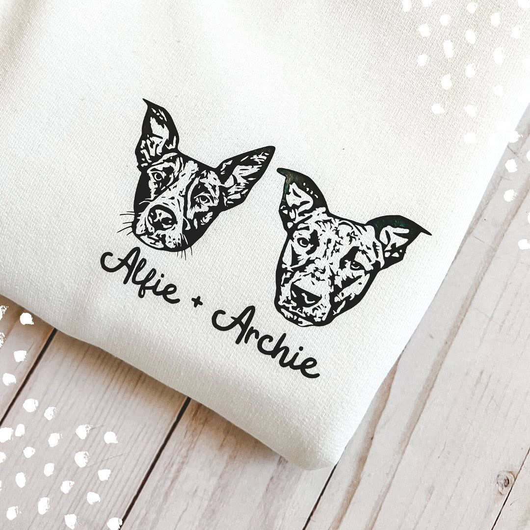 Custom Cat Portrait Sweatshirt