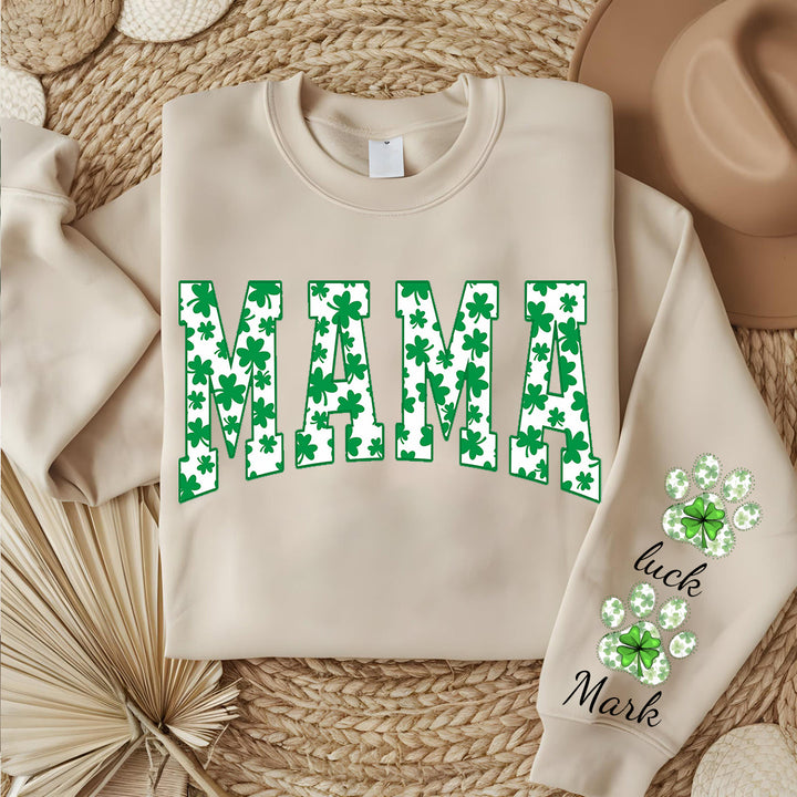 Mama Shamrock Sweatshirt, St. Patricks Day Sweatshirt for Mama