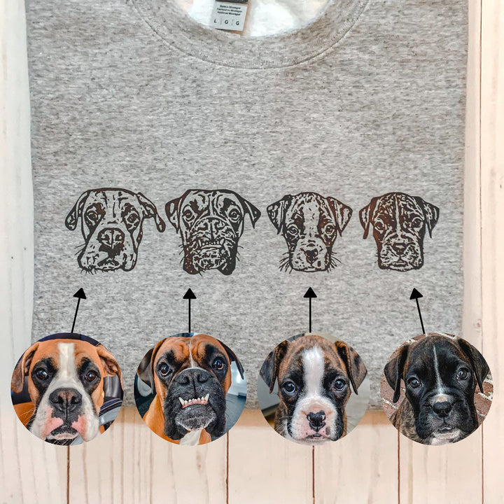 Custom Cat Portrait Sweatshirt