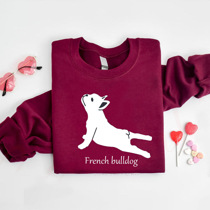 French Bulldog Yoga Hoodie, French Bulldog Hoodie, Bulldog Lover Hoodie
