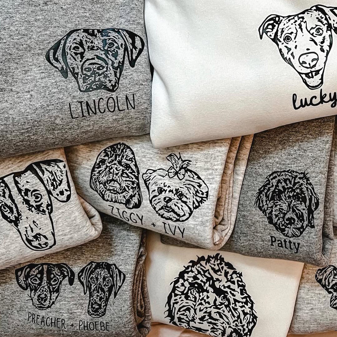 Custom Cat Portrait Sweatshirt