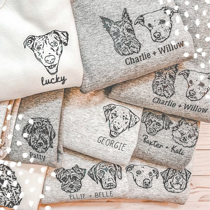 Custom Cat Portrait Sweatshirt