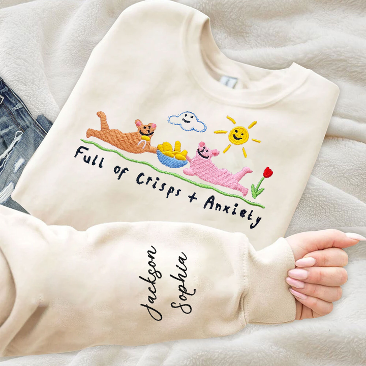 Custom Full Of Crisps+Anxiety Hoodie