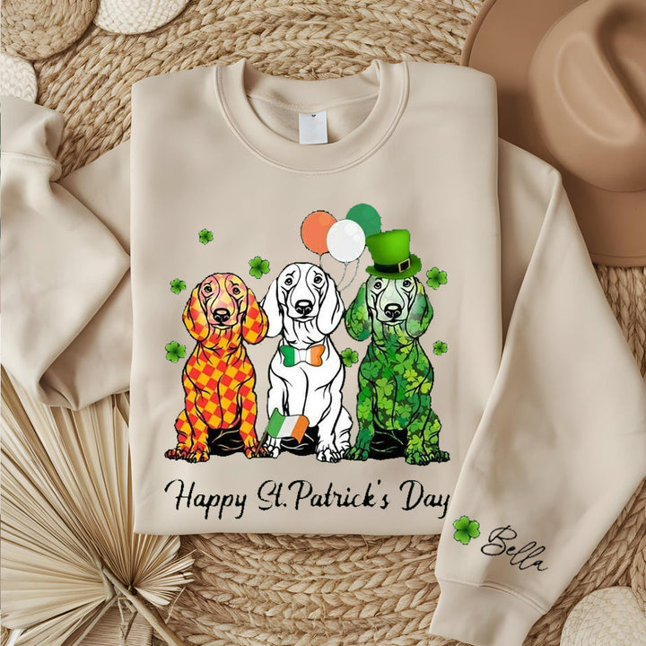 Custom St. Patrick Irish Flag pet sweatshirt