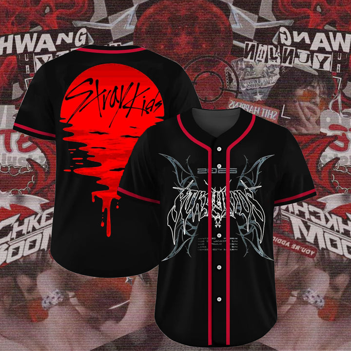 Custom DominATE Stray Kids World Tour 2025 Kpop Trending Jersey