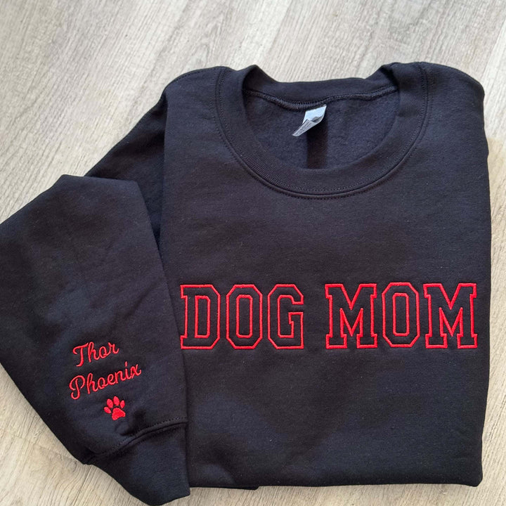 Dog Mom Pullover, dog mom gift crewneck sweatshirt