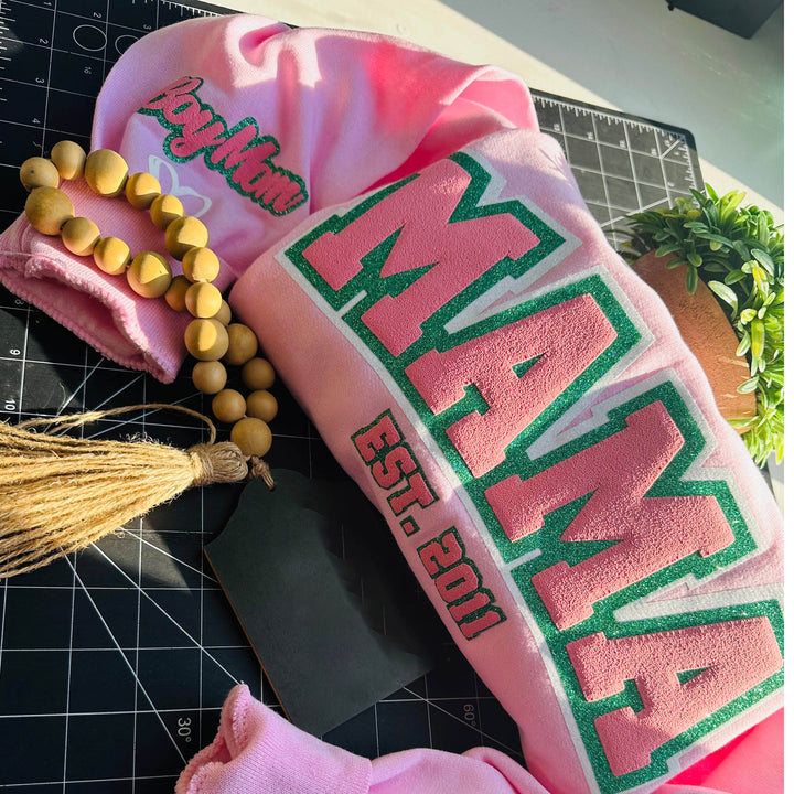 Custom puff craft hoodie