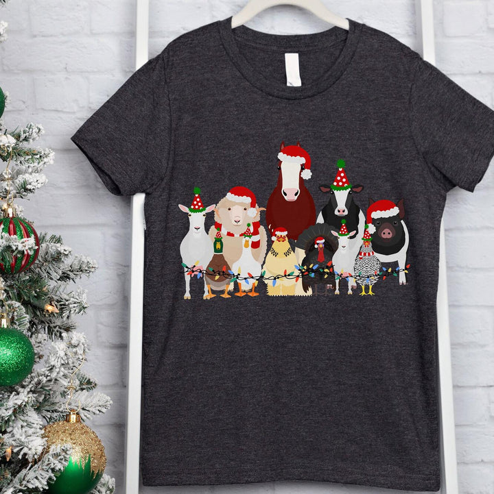 Christmas Harvest print hoodie