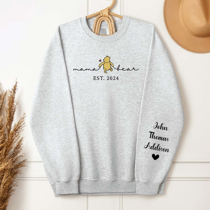 Custom Mama Bear Est Year Sweatshirt