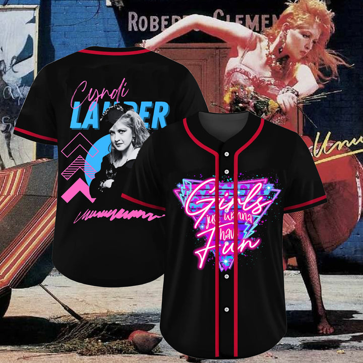 Cyndi Lauper Colorful Girls Squad Shirt,Girls Party Jersey