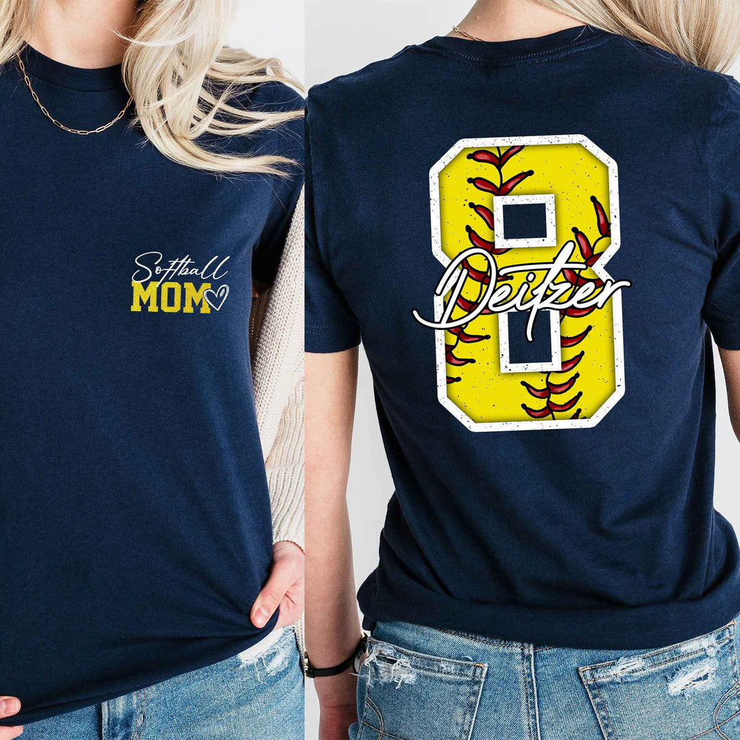 Personalized Softball Mom Sweatshirt