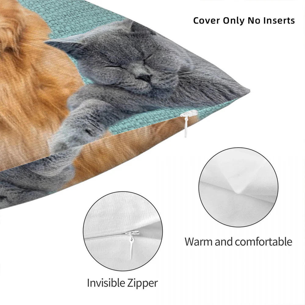 Personalized 1-6 Dog Cat Photos Collage Trouble Maker Soft Throw Pillow Cover Home Decor Birthday Gift for Pet Lover