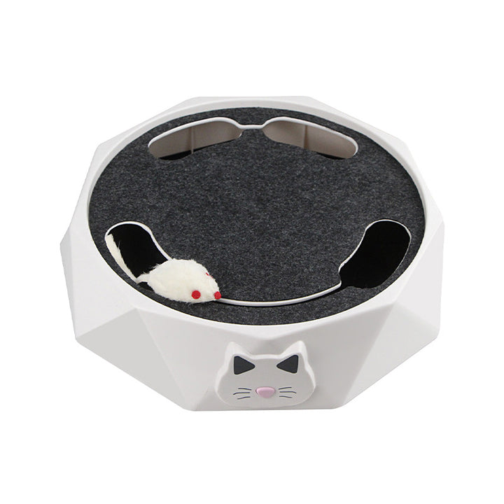 Electric mousetrap turntable cat toy