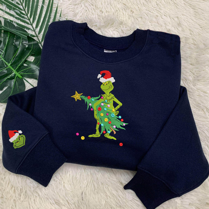 Custom Christmas Embroidered Sweatshirt