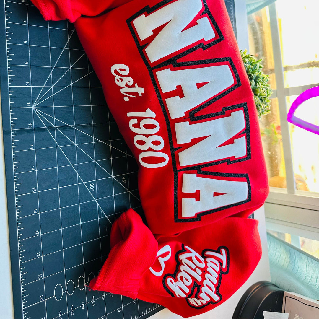 Custom puff craft hoodie