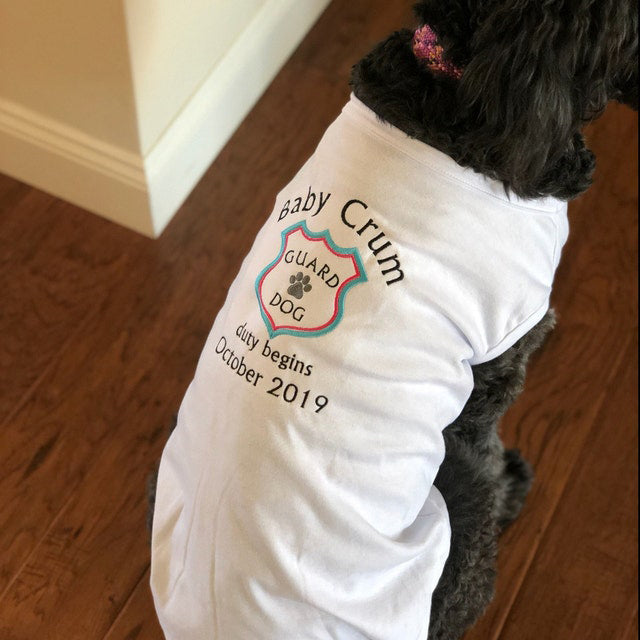 Annonce de grossesse pour chien - Annonce de grossesse pour chien - T-shirt d'annonce - T-shirt de grossesse pour chien - Révélation de grossesse pour chien - T-shirt grand frère pour chien 