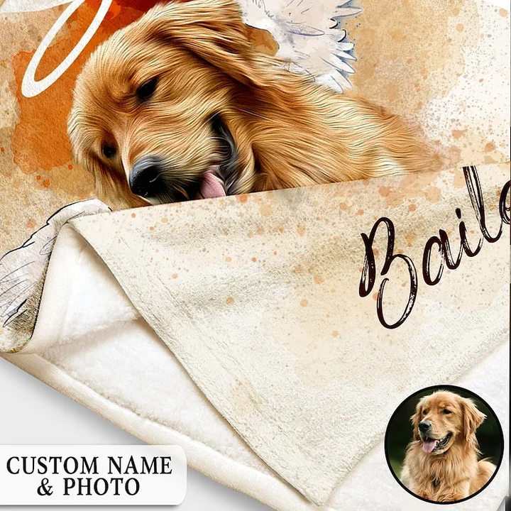 Personalized Pet Memorial Photo Blanket