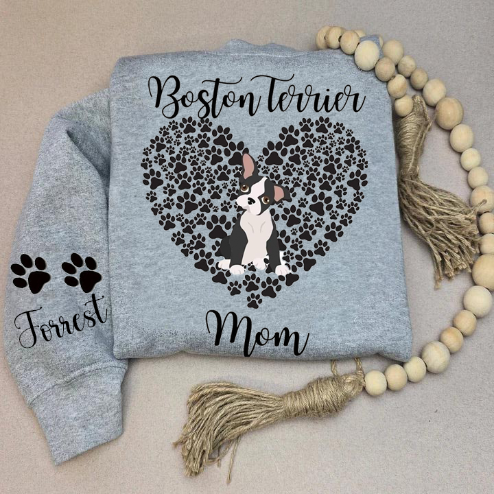 Custom love paw print pet hoodie
