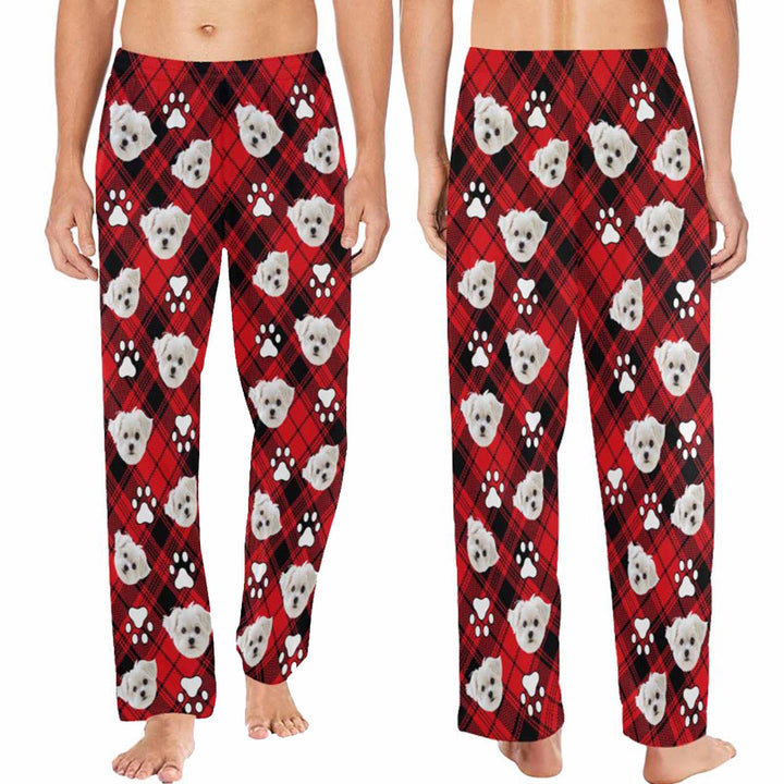 Personalized Photo & Name Pajamas,Custom Pajama Pants Men Women
